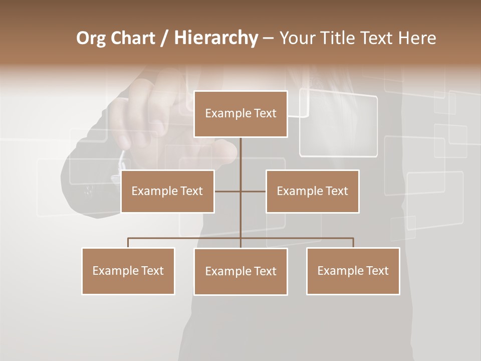 Software Advanced Hand PowerPoint Template