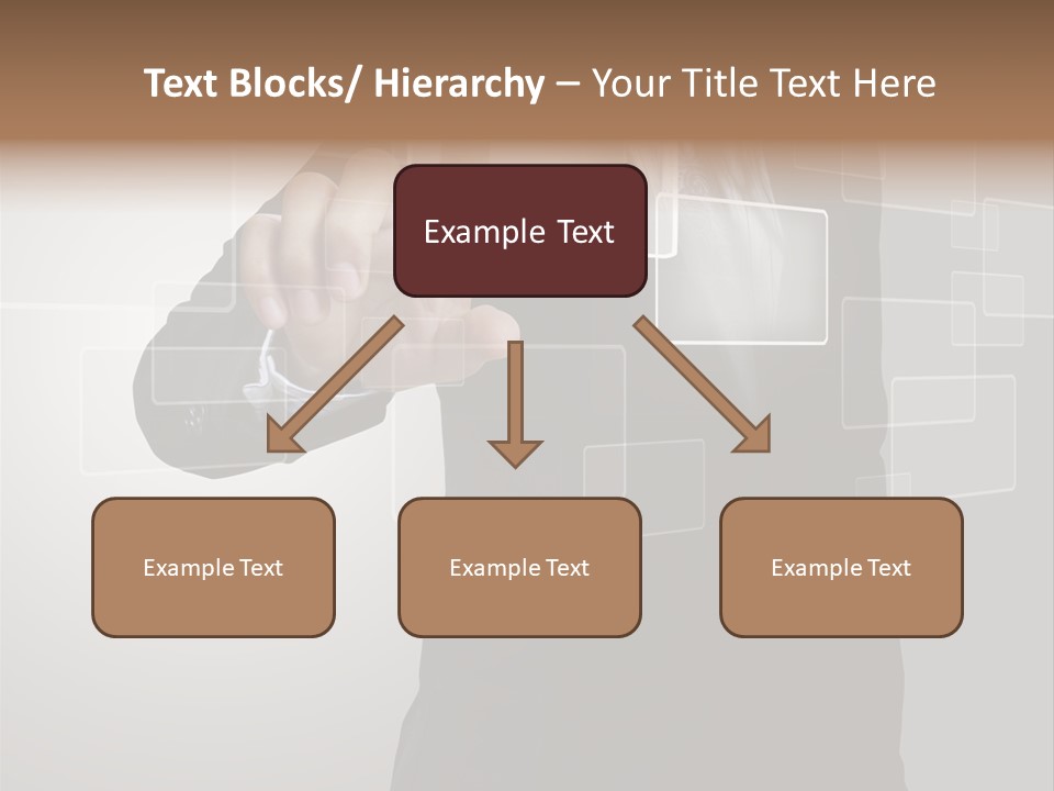 Software Advanced Hand PowerPoint Template