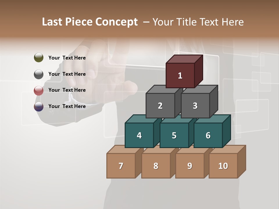Software Advanced Hand PowerPoint Template