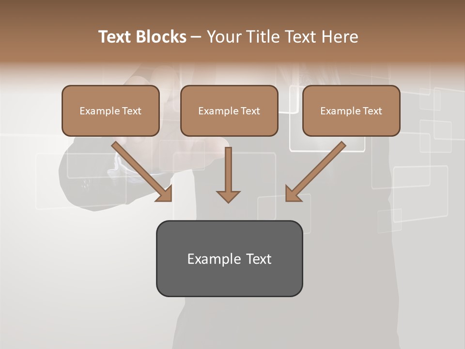 Software Advanced Hand PowerPoint Template
