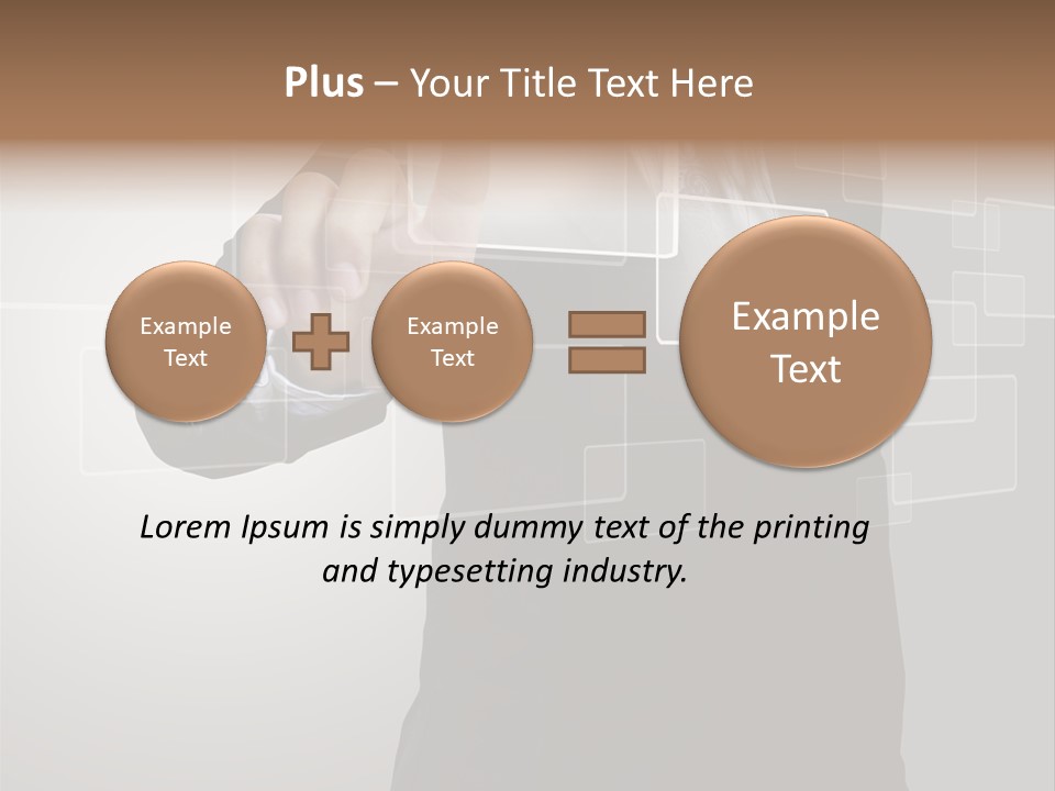Software Advanced Hand PowerPoint Template