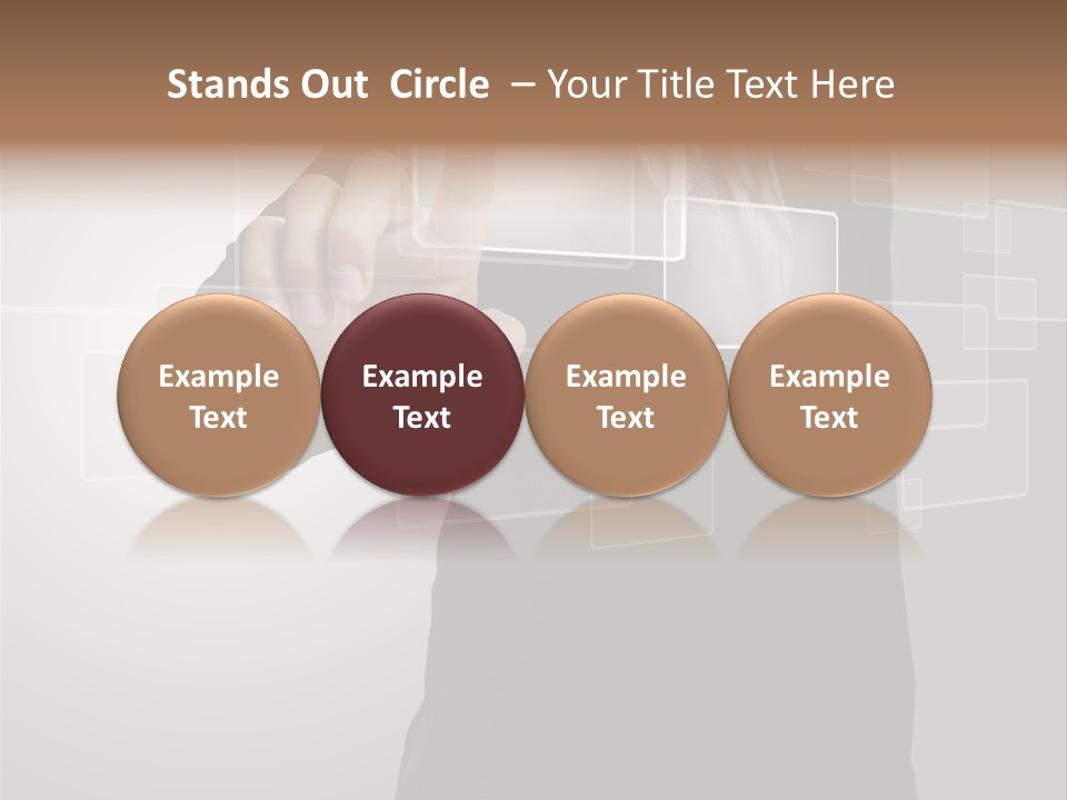Software Advanced Hand PowerPoint Template