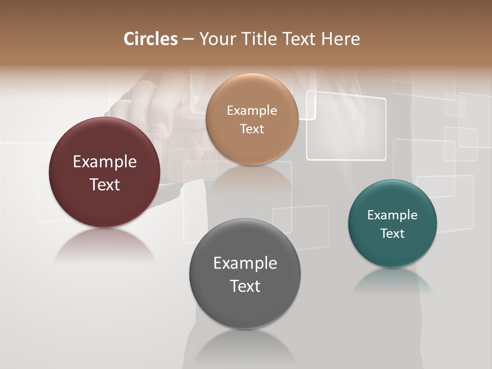 Software Advanced Hand PowerPoint Template