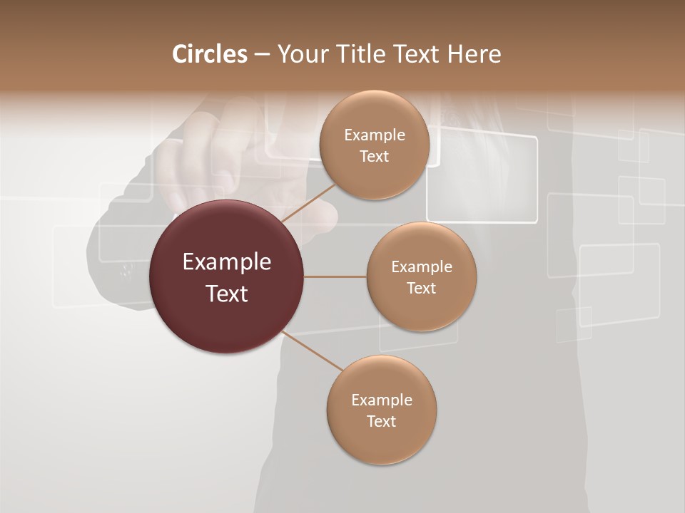 Software Advanced Hand PowerPoint Template