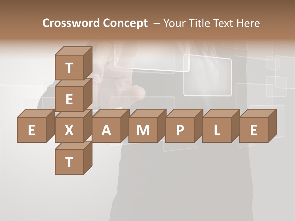 Software Advanced Hand PowerPoint Template