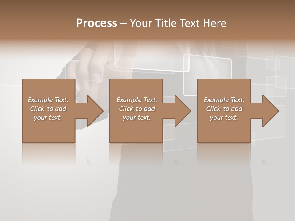Software Advanced Hand PowerPoint Template