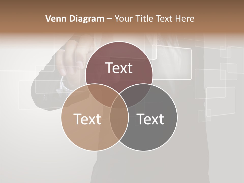 Software Advanced Hand PowerPoint Template