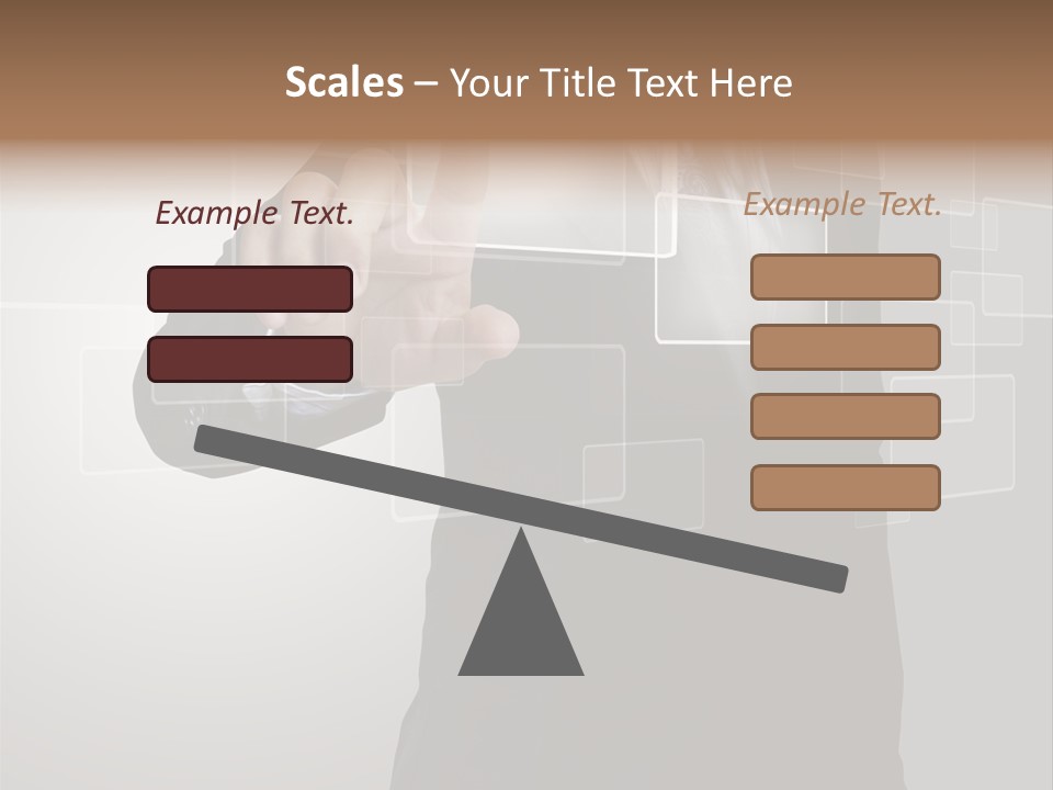 Software Advanced Hand PowerPoint Template