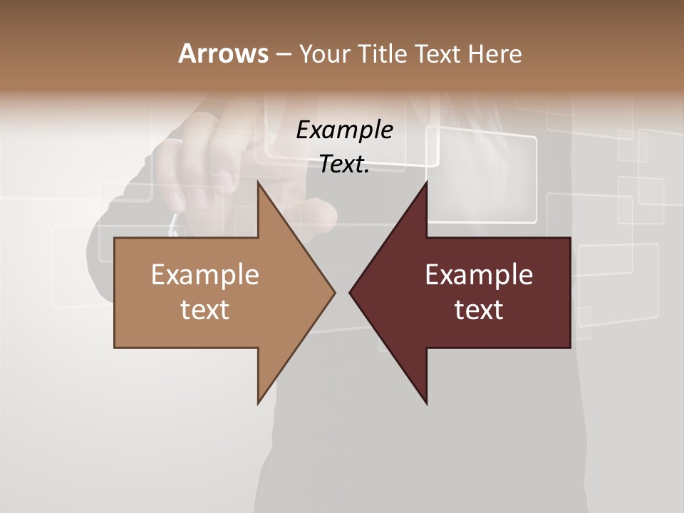 Software Advanced Hand PowerPoint Template