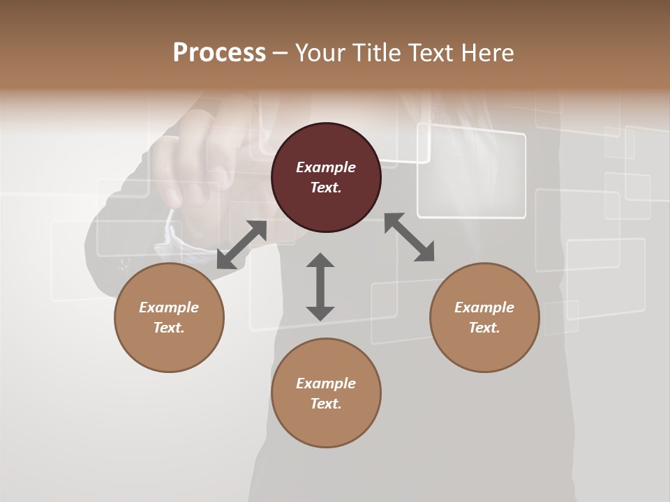 Software Advanced Hand PowerPoint Template