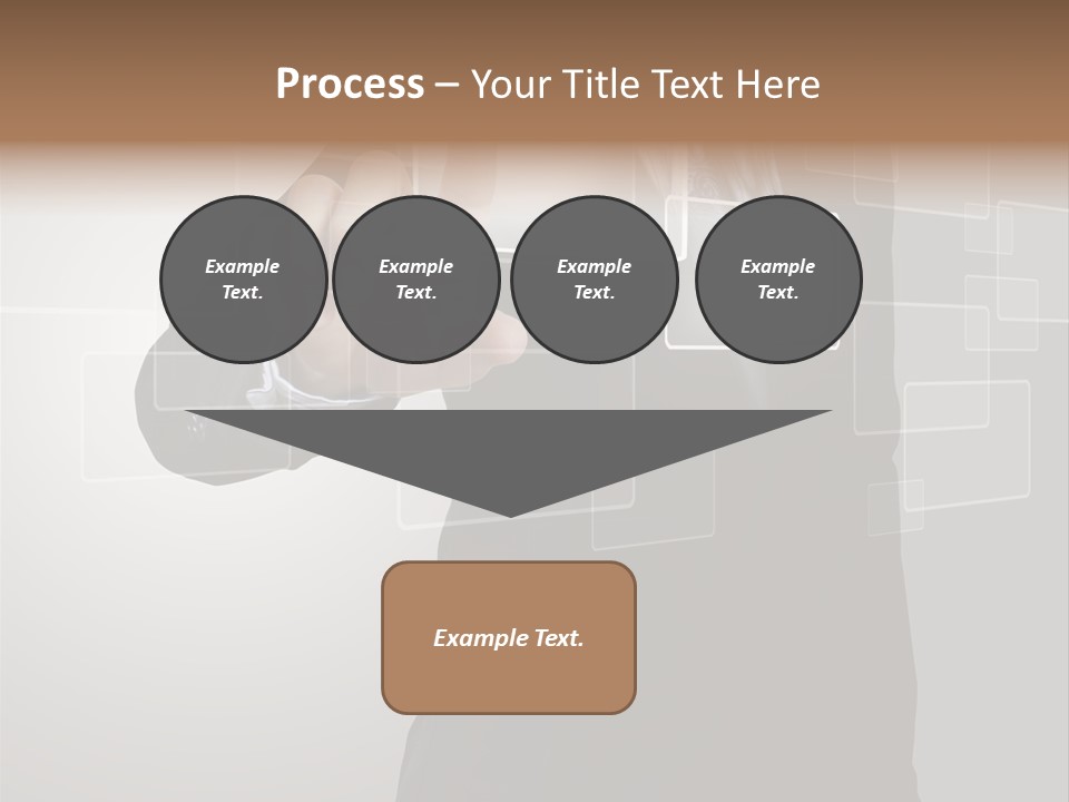 Software Advanced Hand PowerPoint Template