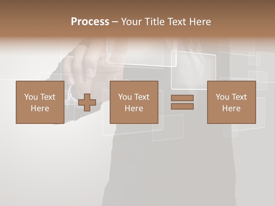 Software Advanced Hand PowerPoint Template
