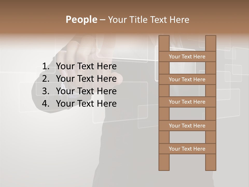 Software Advanced Hand PowerPoint Template