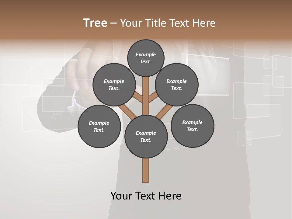 Software Advanced Hand PowerPoint Template