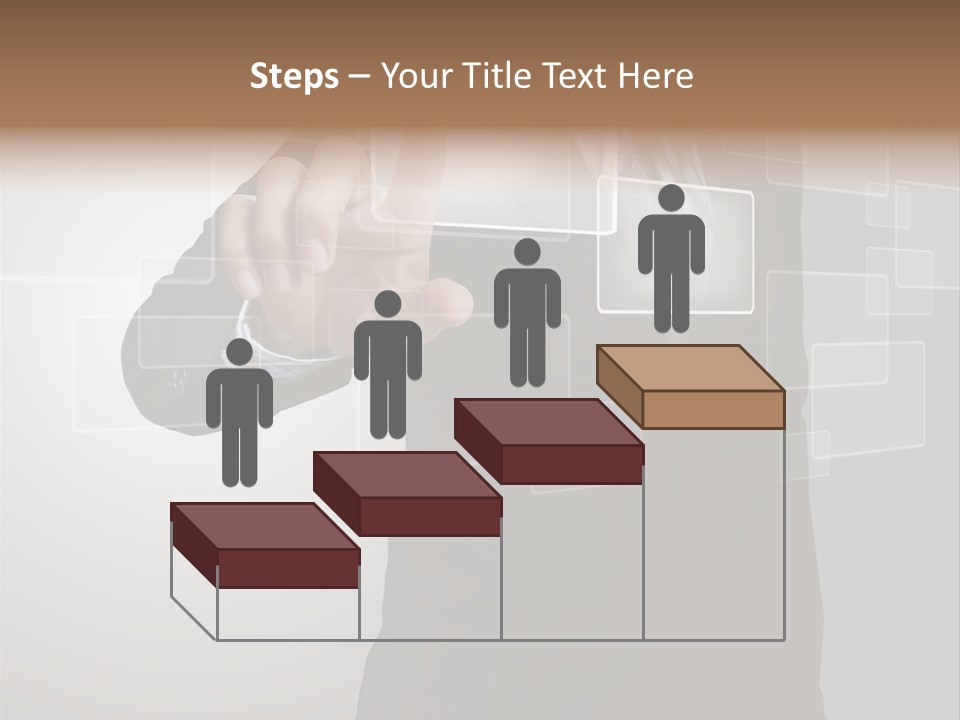 Software Advanced Hand PowerPoint Template
