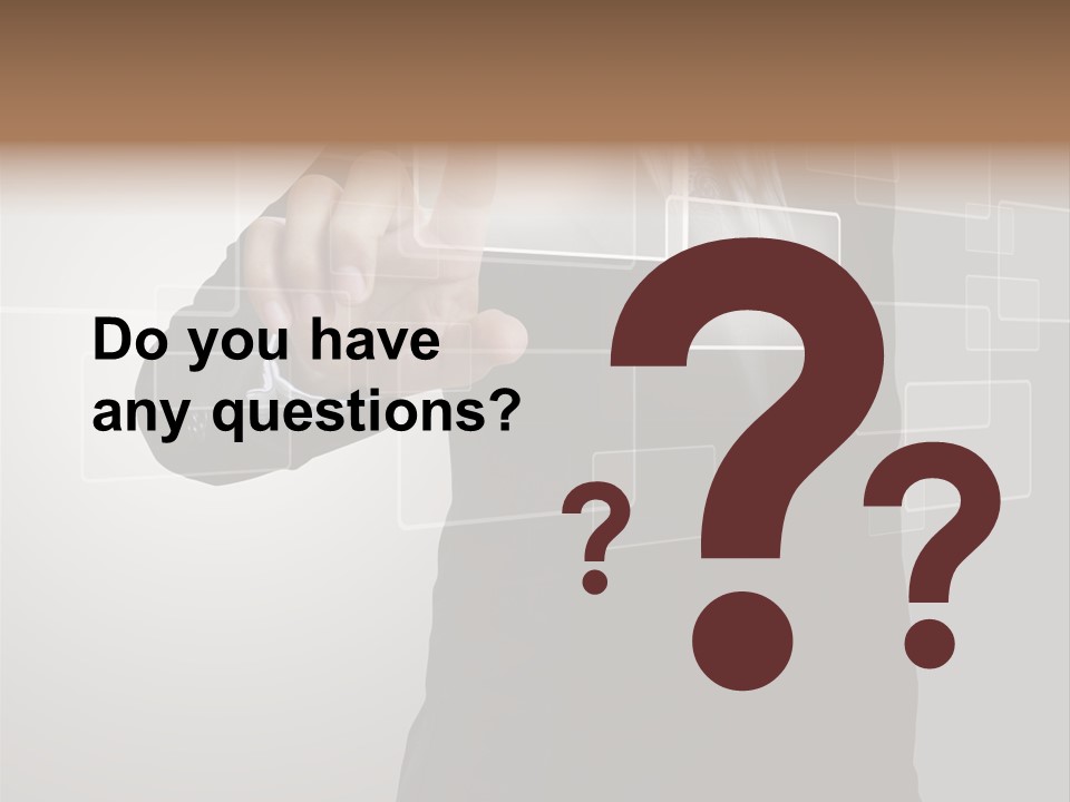 Software Advanced Hand PowerPoint Template