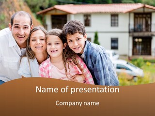 Smiling Child Portrait PowerPoint Template