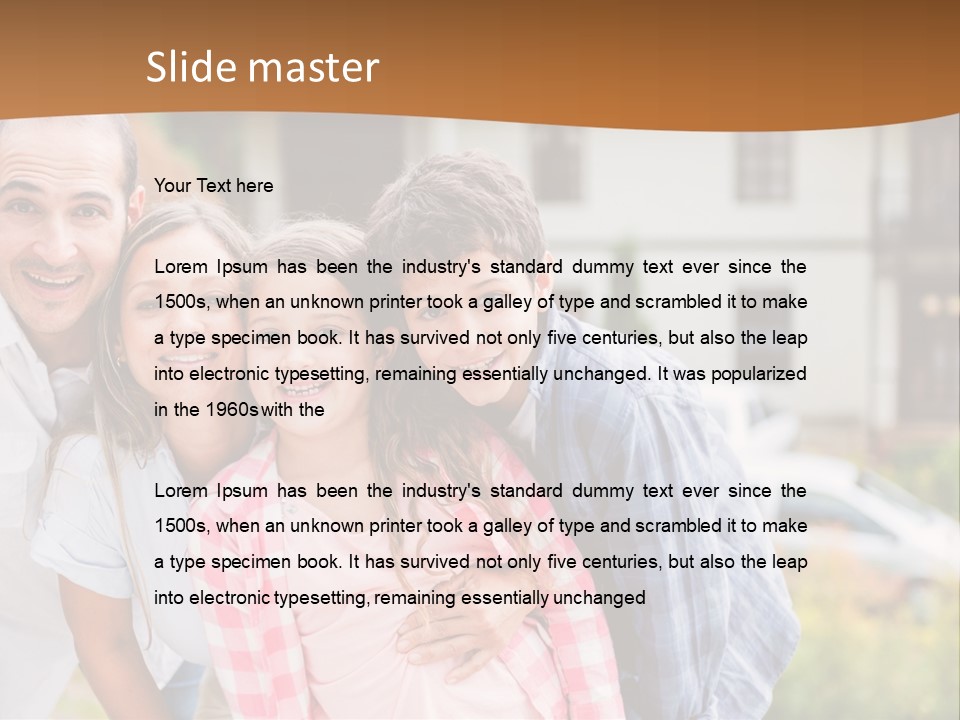 Smiling Child Portrait PowerPoint Template