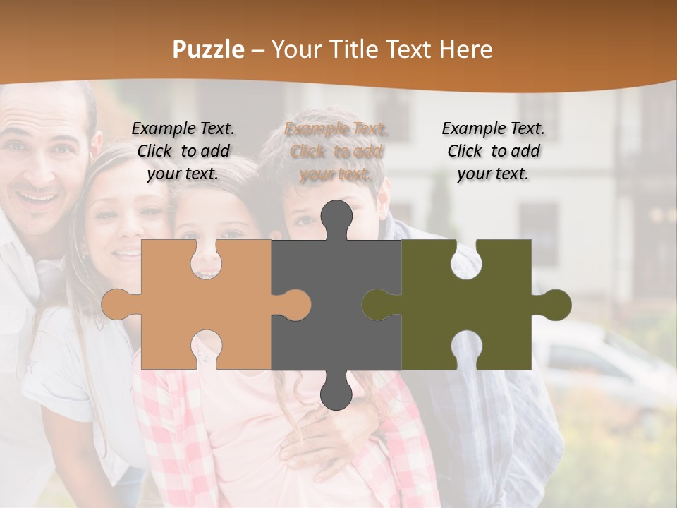 Smiling Child Portrait PowerPoint Template