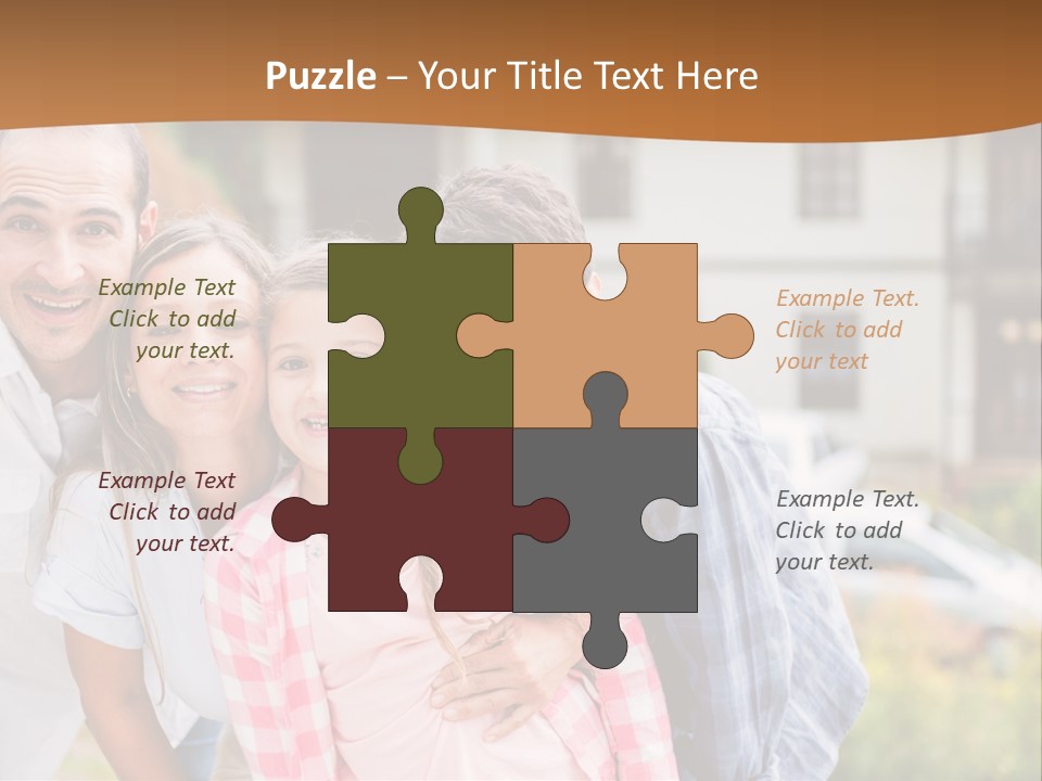 Smiling Child Portrait PowerPoint Template