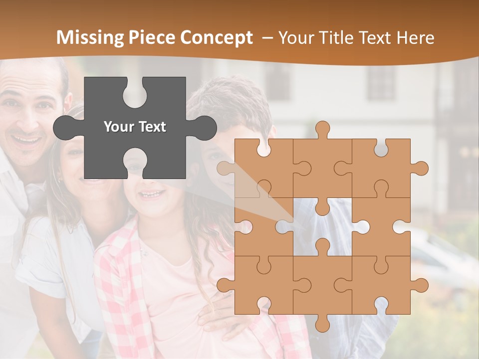 Smiling Child Portrait PowerPoint Template