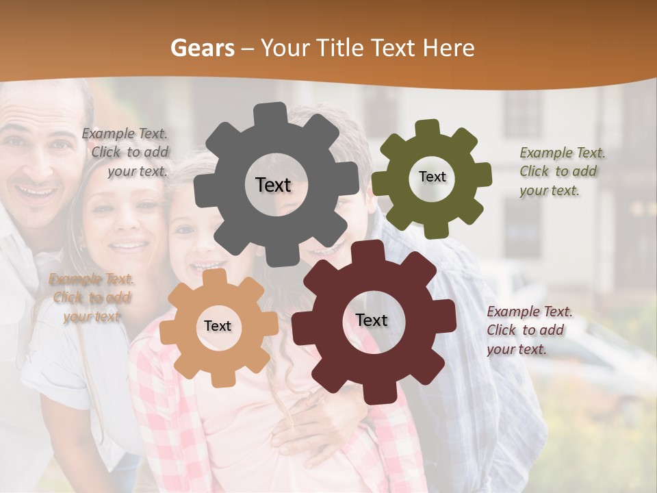 Smiling Child Portrait PowerPoint Template