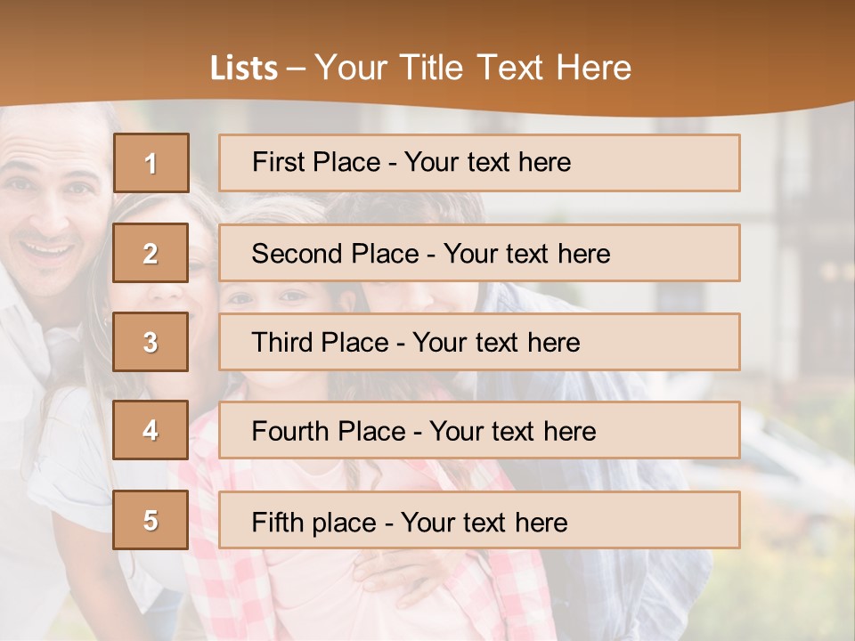 Smiling Child Portrait PowerPoint Template