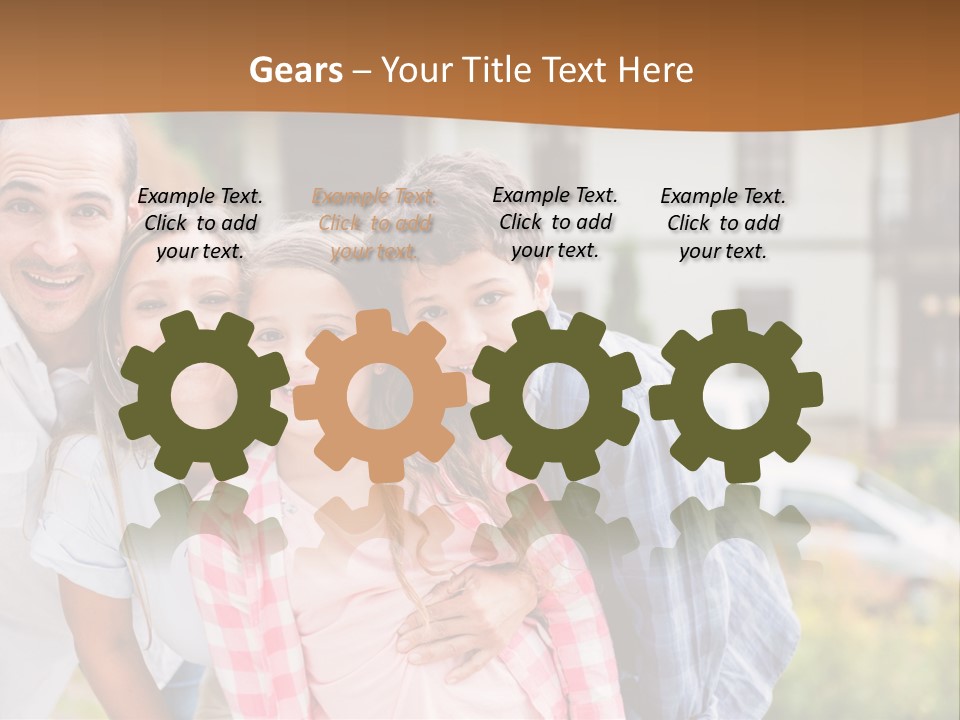 Smiling Child Portrait PowerPoint Template