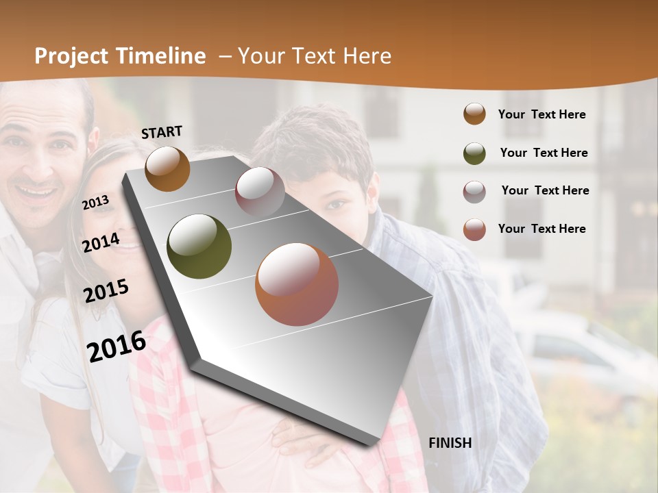 Smiling Child Portrait PowerPoint Template