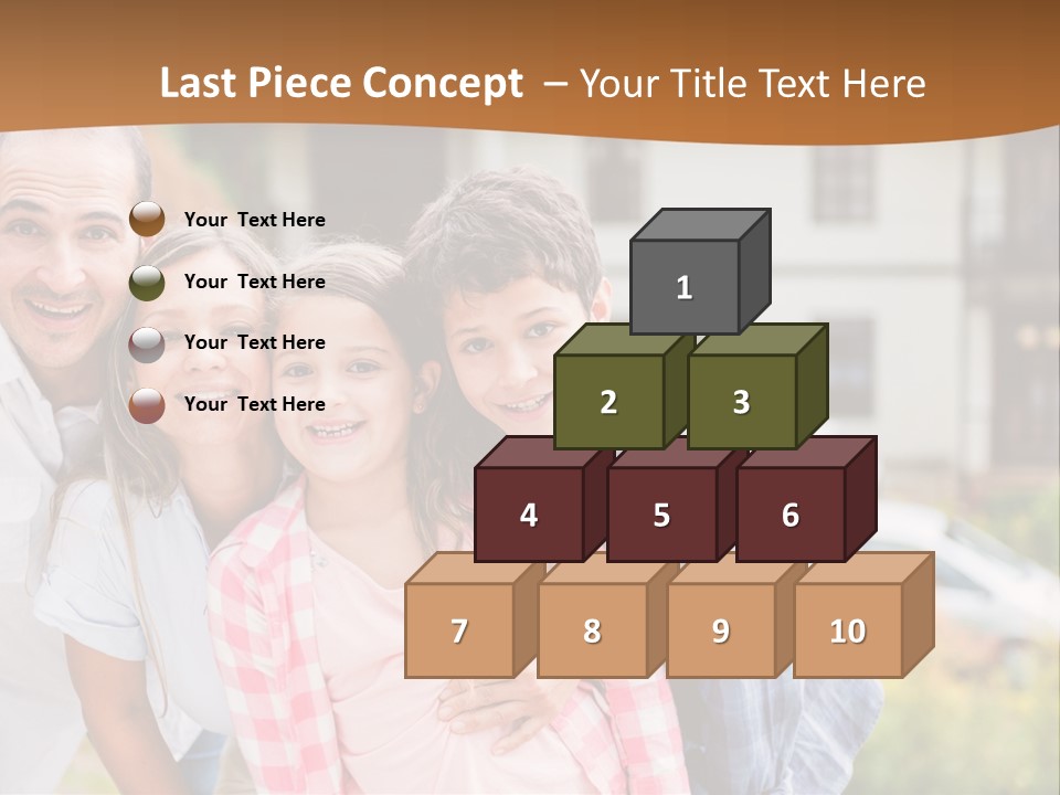 Smiling Child Portrait PowerPoint Template