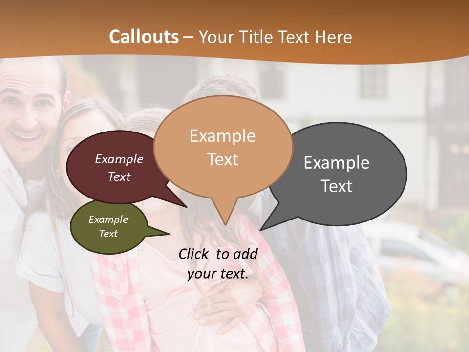 Smiling Child Portrait PowerPoint Template