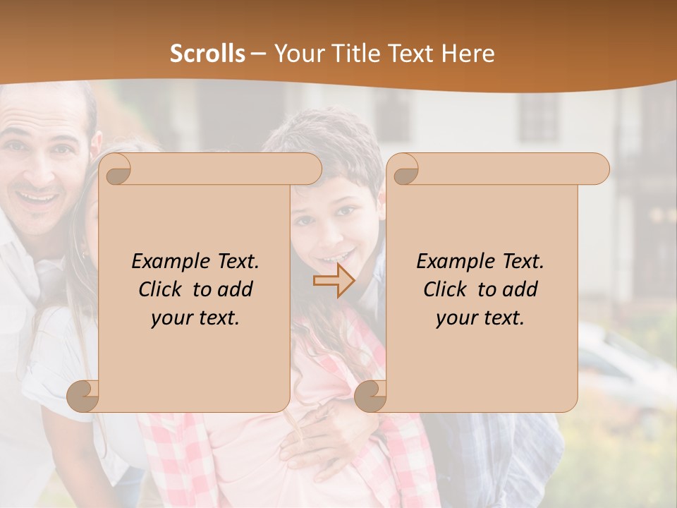 Smiling Child Portrait PowerPoint Template