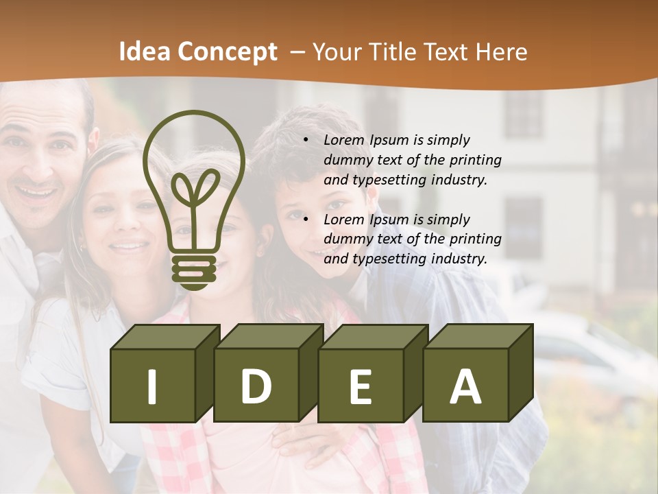 Smiling Child Portrait PowerPoint Template