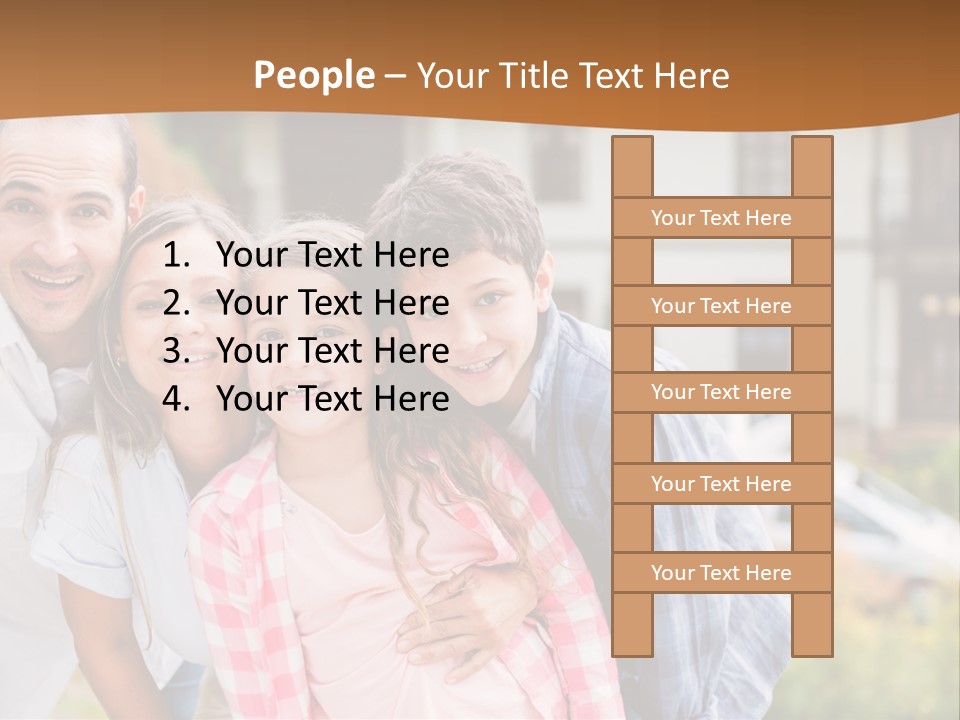 Smiling Child Portrait PowerPoint Template