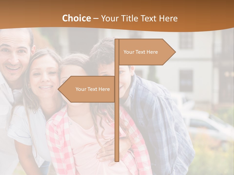 Smiling Child Portrait PowerPoint Template