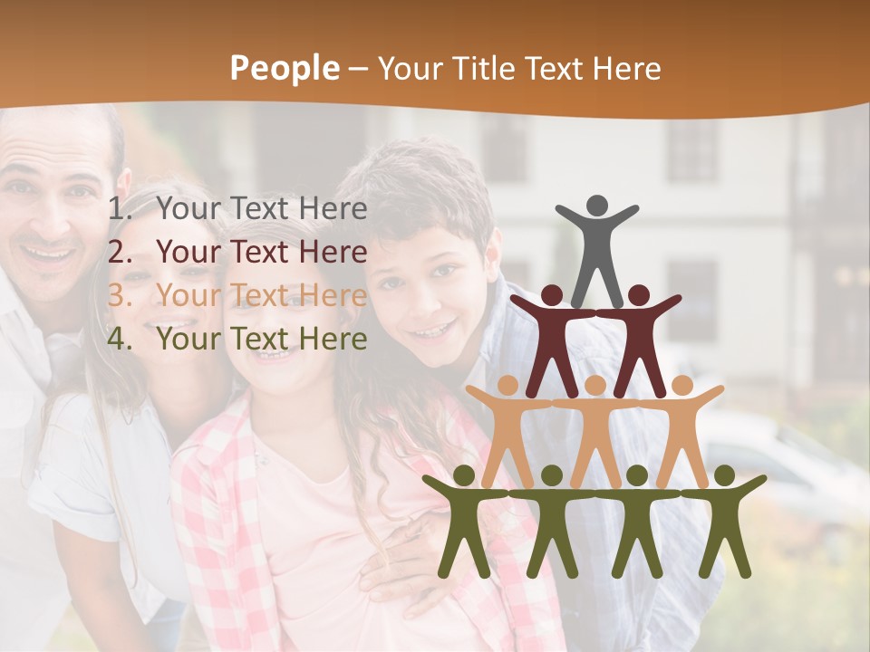 Smiling Child Portrait PowerPoint Template