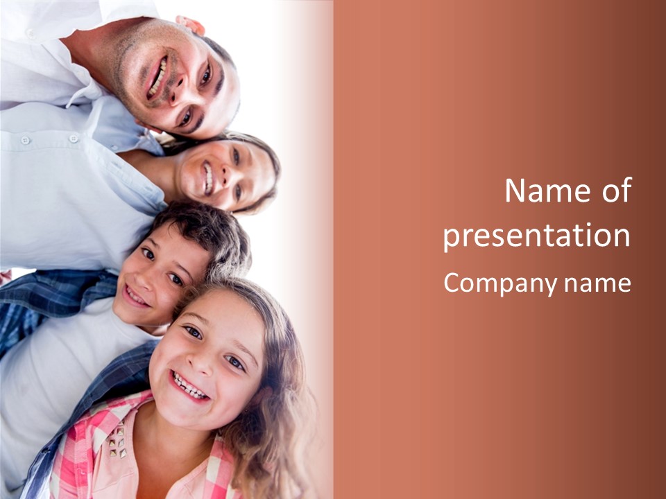 Happy People Son PowerPoint Template