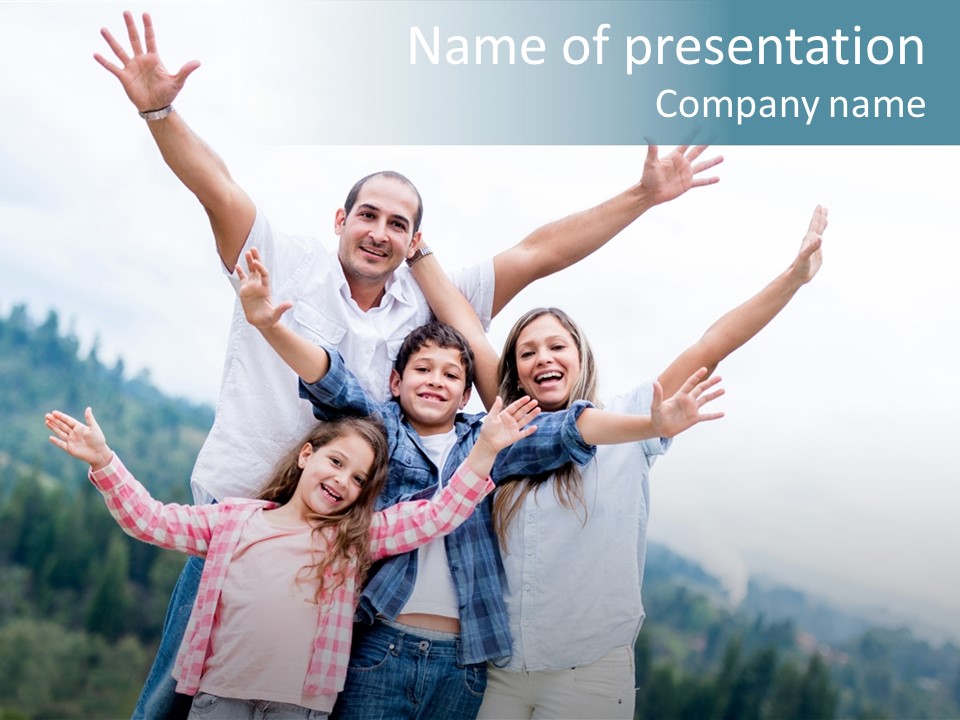 Together Bonding Children PowerPoint Template