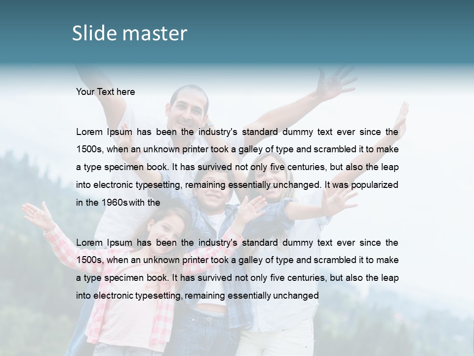 Together Bonding Children PowerPoint Template