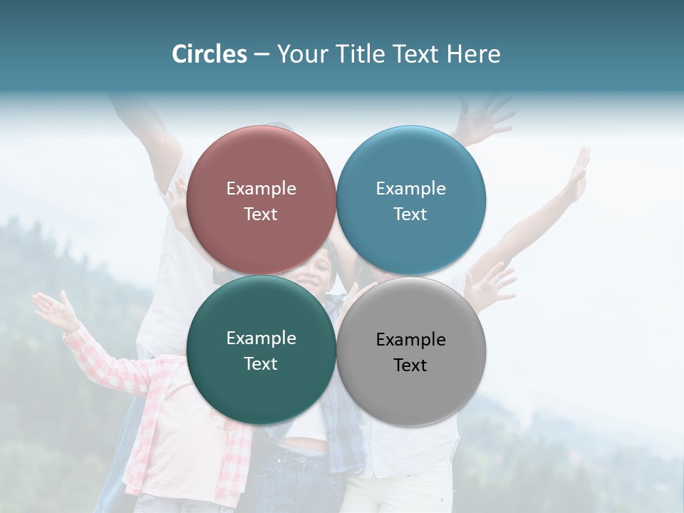 Together Bonding Children PowerPoint Template