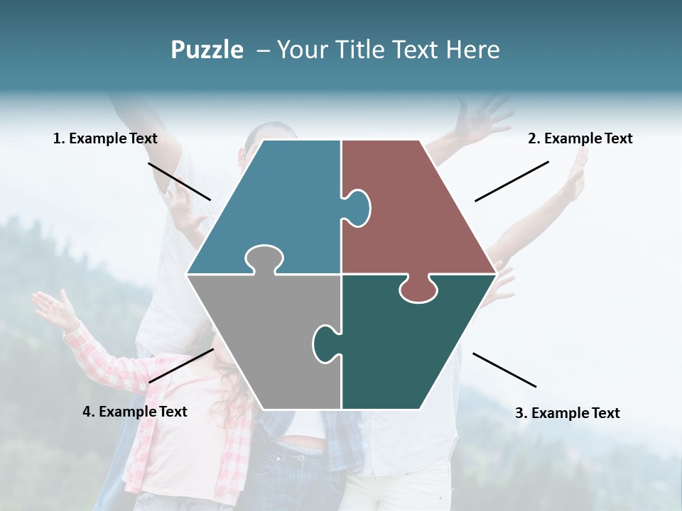 Together Bonding Children PowerPoint Template