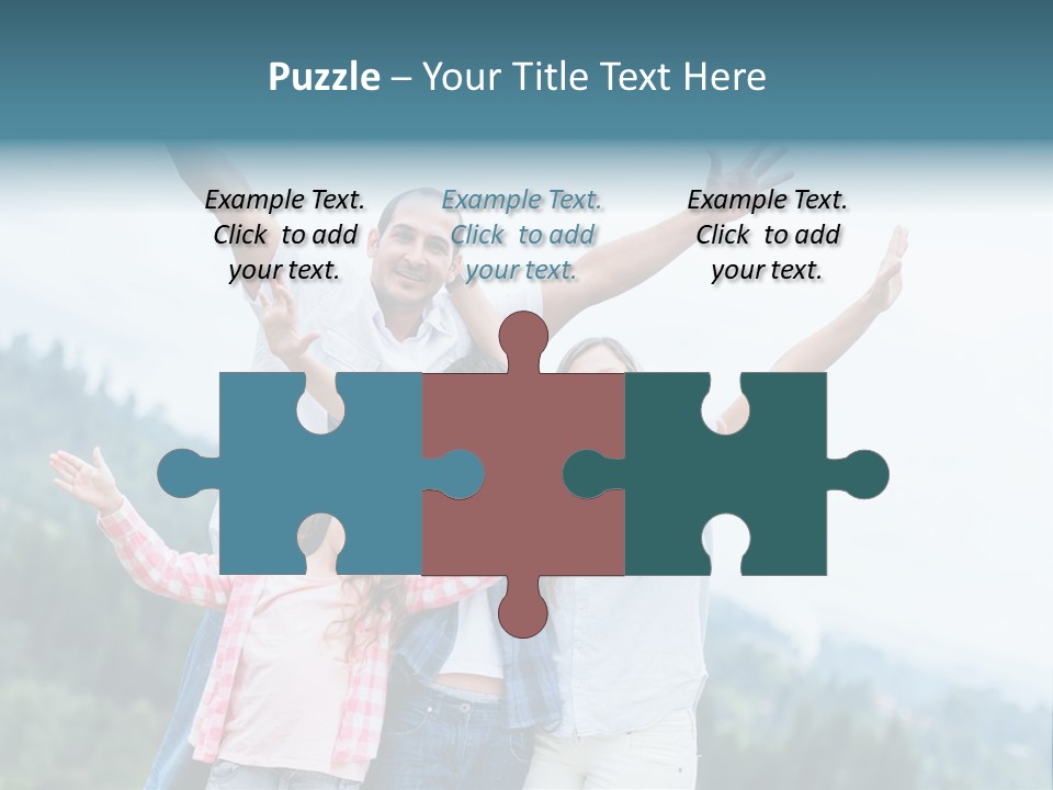 Together Bonding Children PowerPoint Template