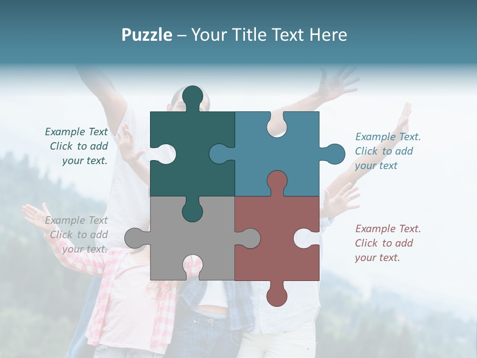 Together Bonding Children PowerPoint Template