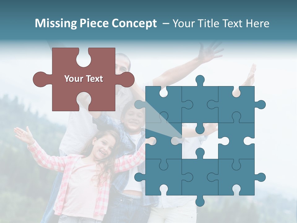 Together Bonding Children PowerPoint Template