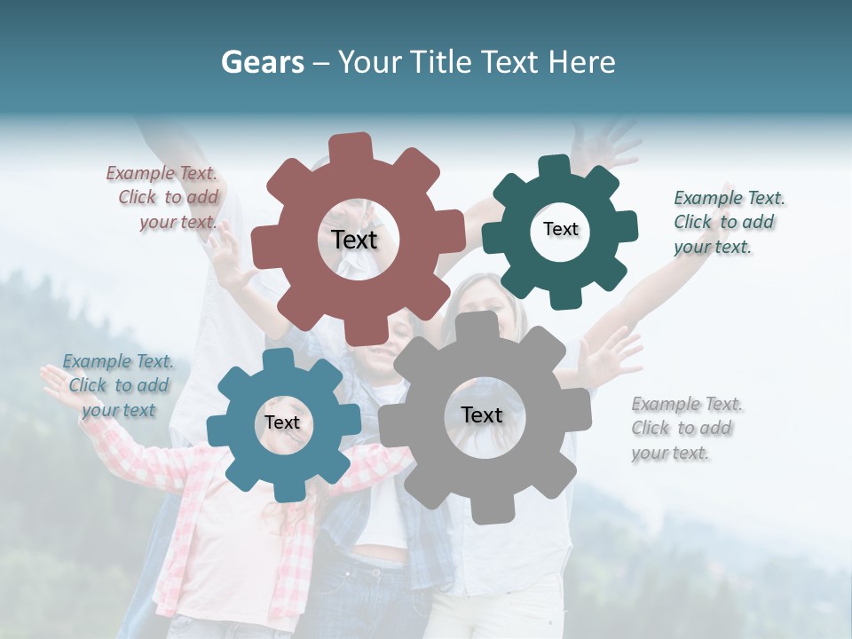 Together Bonding Children PowerPoint Template