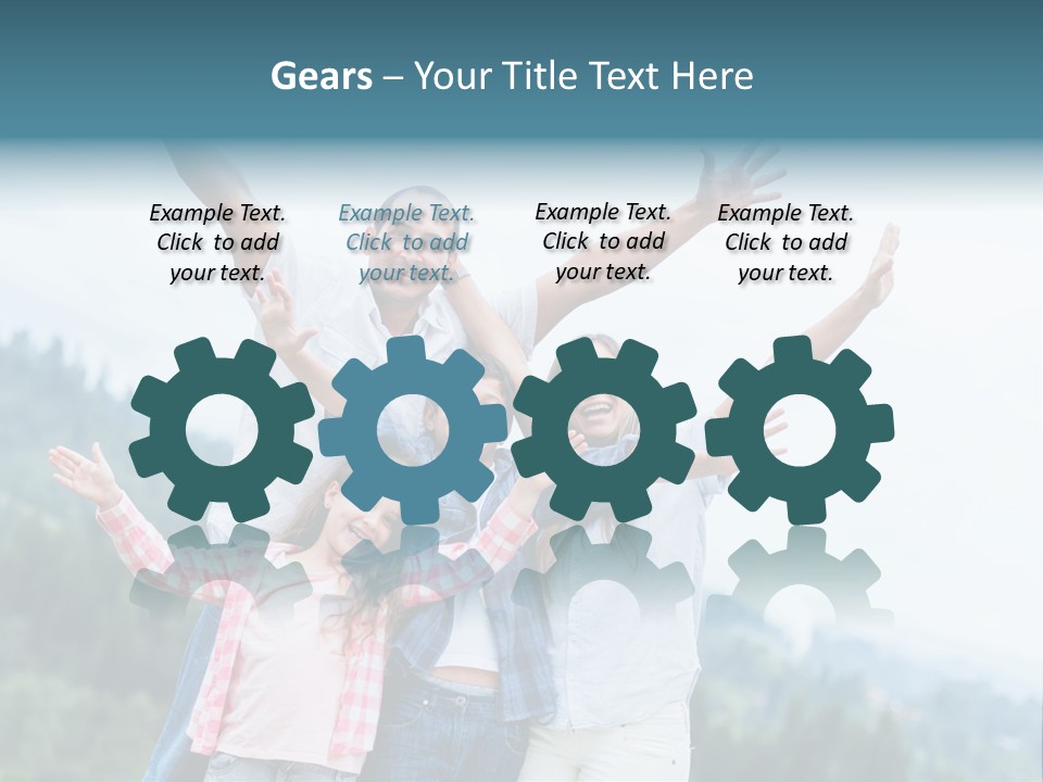 Together Bonding Children PowerPoint Template