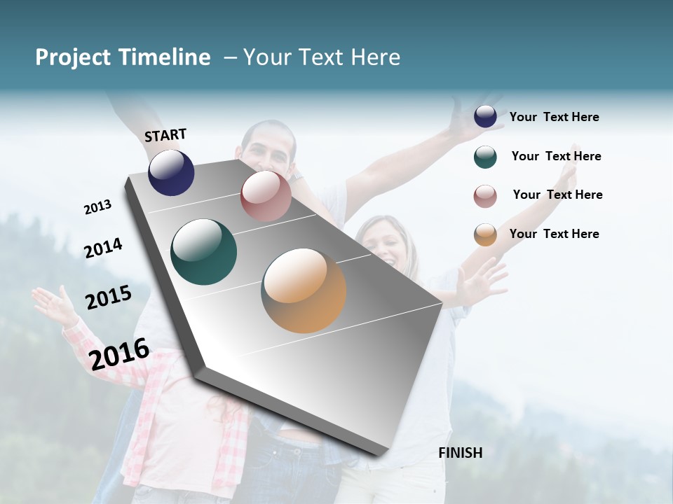 Together Bonding Children PowerPoint Template