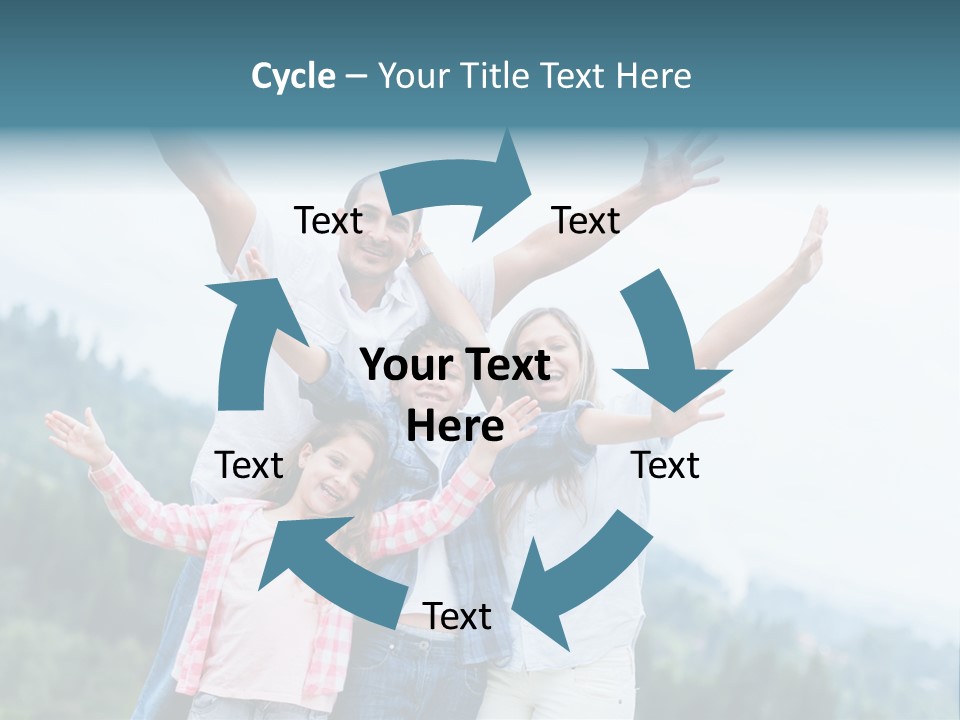 Together Bonding Children PowerPoint Template