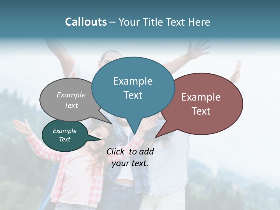 Together Bonding Children PowerPoint Template