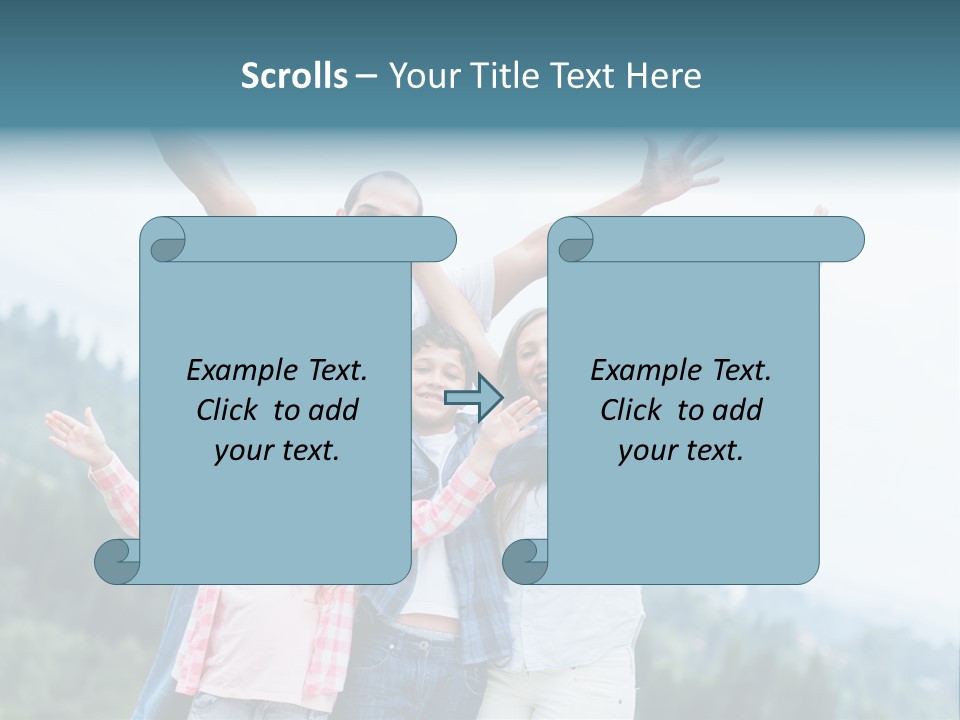 Together Bonding Children PowerPoint Template